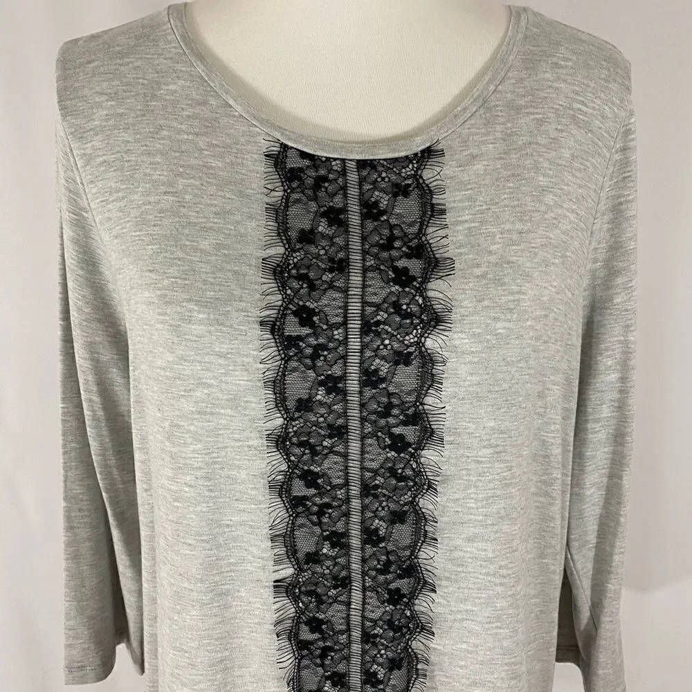 NWT Talbots Lace Border Top - Picture 3 of 8